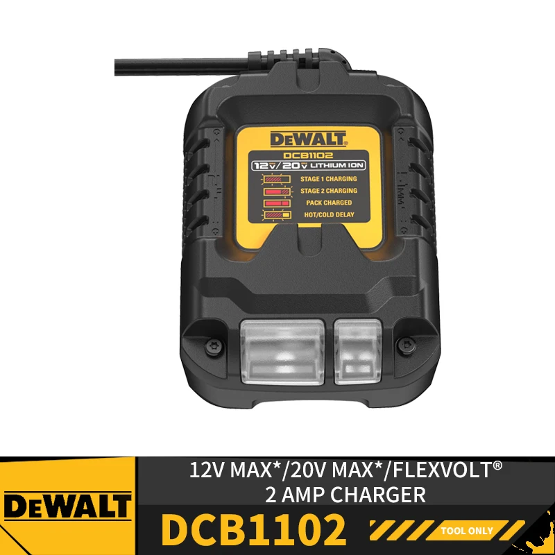 DEWALT Lithium Ion Battery Charger DCB1104 DCB1102 DCB118 220V Lithium Ion Battery Charger Fan Cooled Fast Charger