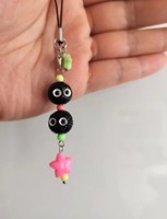 Kawaii Japanese Anime Phone Charm Soot Sprite Anime Phone Charm Studio Ghibli Inspired Phone Charm Keychain