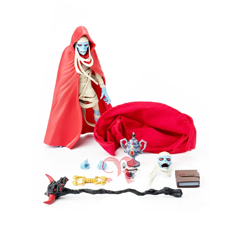 Figura DE ACCIÓN DE SUPER7 S7 Thundercats mumm-ra, modelo de figura de Anime de PVC con armas, muñeco de juguete, caja de colección de adorno de regalo de 7 pulgadas