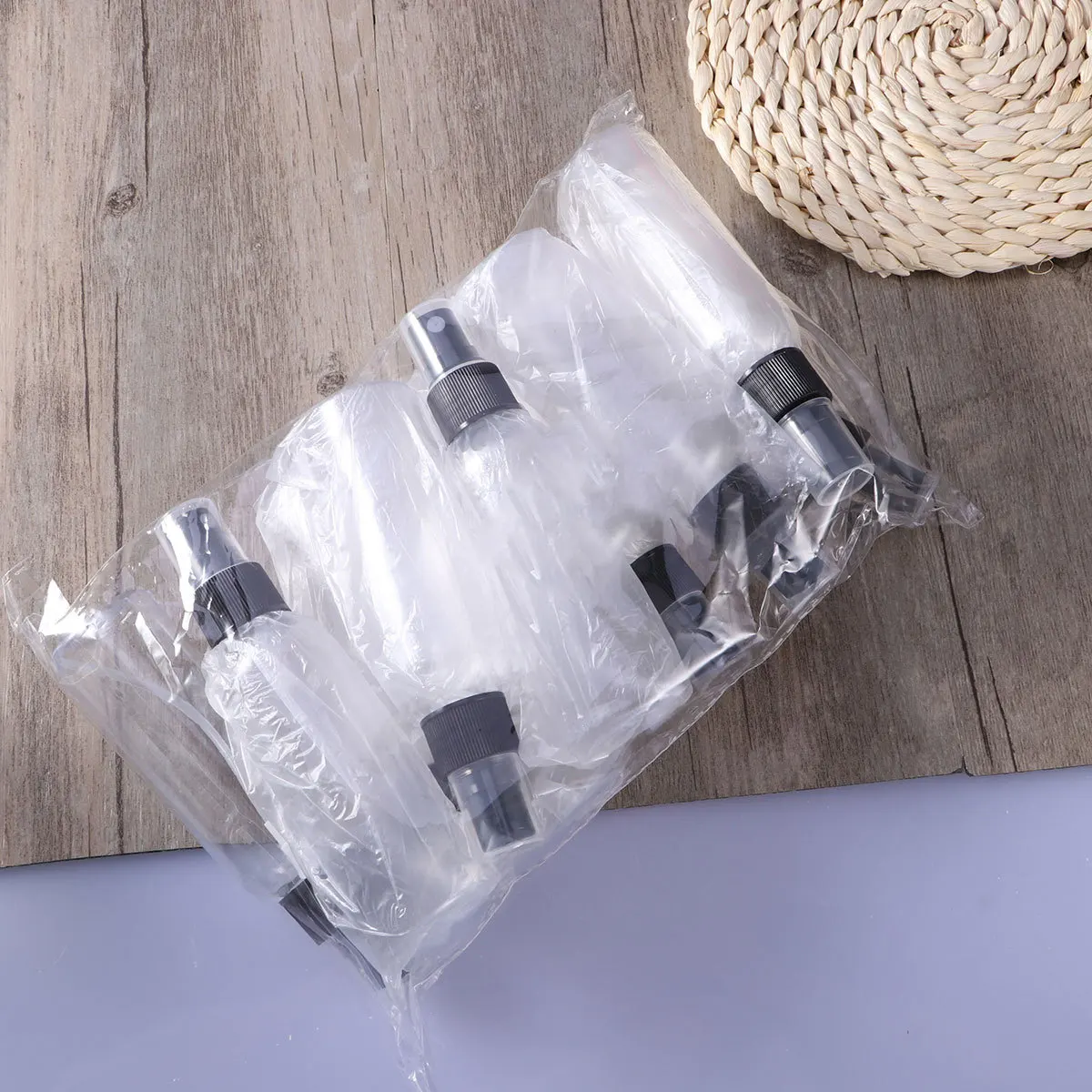 10 garrafas de spray vazias de plástico transparente 60ml recarregável perfume névoa atomizador tamanho viagem recipiente líquido maquiagem spray de água