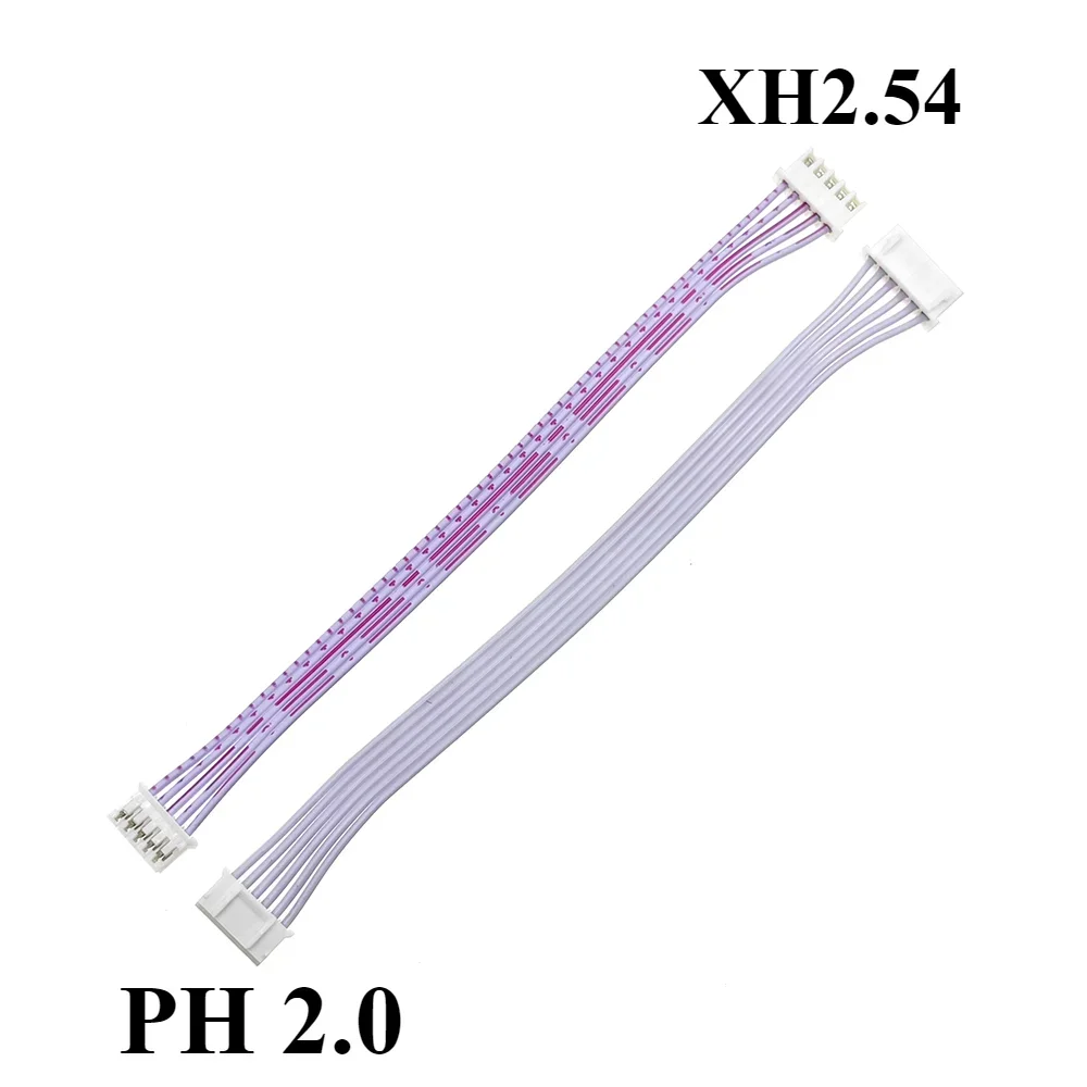 10 قطعة XH إلى PH الأحمر والأبيض خط مسطح Xh2.54 / Ph2.0 التوصيل محطة محول 2p 3p 4p 6p 7p 8p 9p 12p طول 10 سنتيمتر 20 سنتيمتر 30 سنتيمتر #5