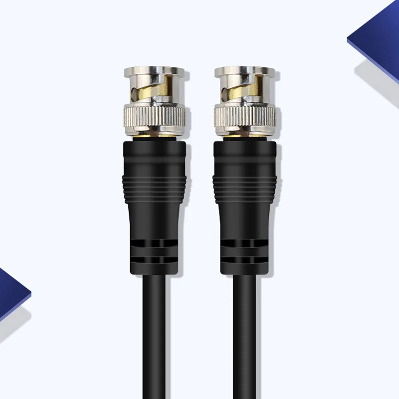 Gold-Plated BNC Male To Male Connection Cable, Bouble Ended Bnc Monitoring Cable, Q9 Connector, Camera Cable, Bnc Jumper