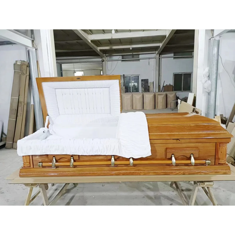 Ataúdes de Madera Duraderos Estilo Americano B&R, Modelo custom.Am-01-1, Color Bronce