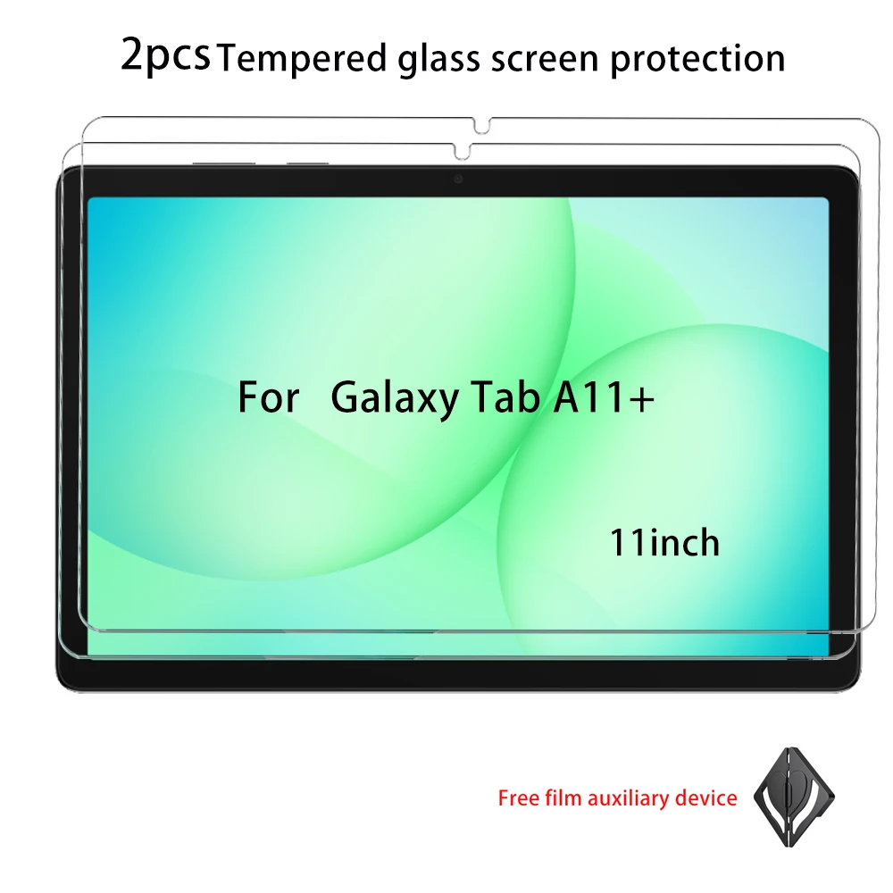 2PCS Tempered Glass Protector For Samsung Galaxy Tab S10FE S9FE+ S10FEplus A9 Plus A11 A11+ Tablet HD Protective Glass