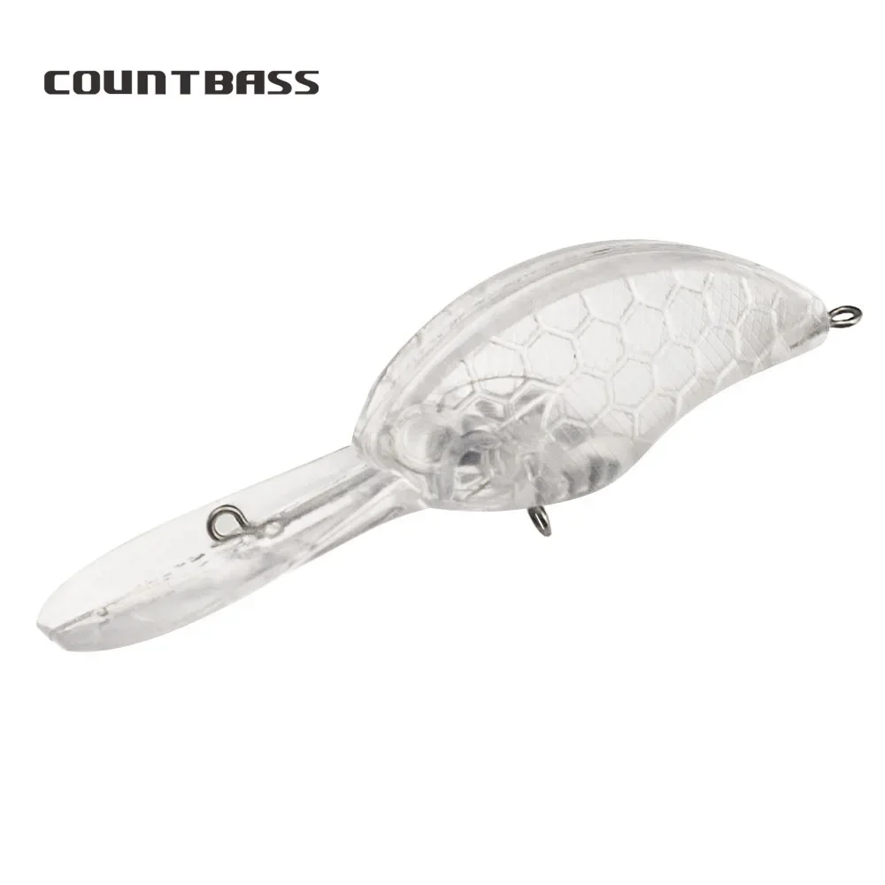 

Countbass 10Pcs Blank Lure Bodies 54mm/2.13" 10.5g/0.37oz Floating Crankbaits, Unpainted Fishing Lures, Wobblers Hardbaits