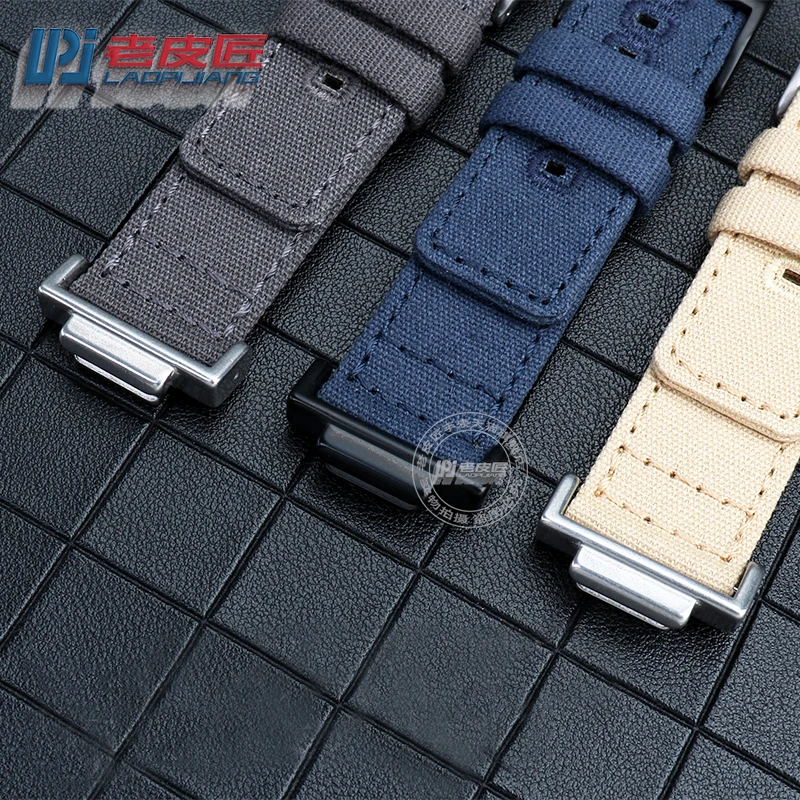 Nylon Watchband For Casio GSHOCK GA110 GW-B5600 DW5600 GA2100 GA2110 Modified Canvas Watch Bracelet Strap Khaki Black Green