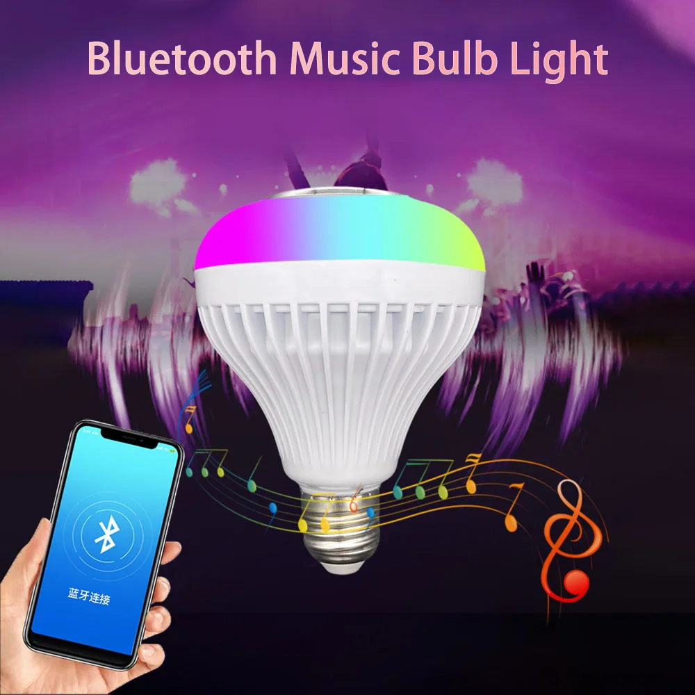 

LED remote control music disco Magic ball KTV bar stage light E27 Family party 7 color bulb wedding Christmas festival light