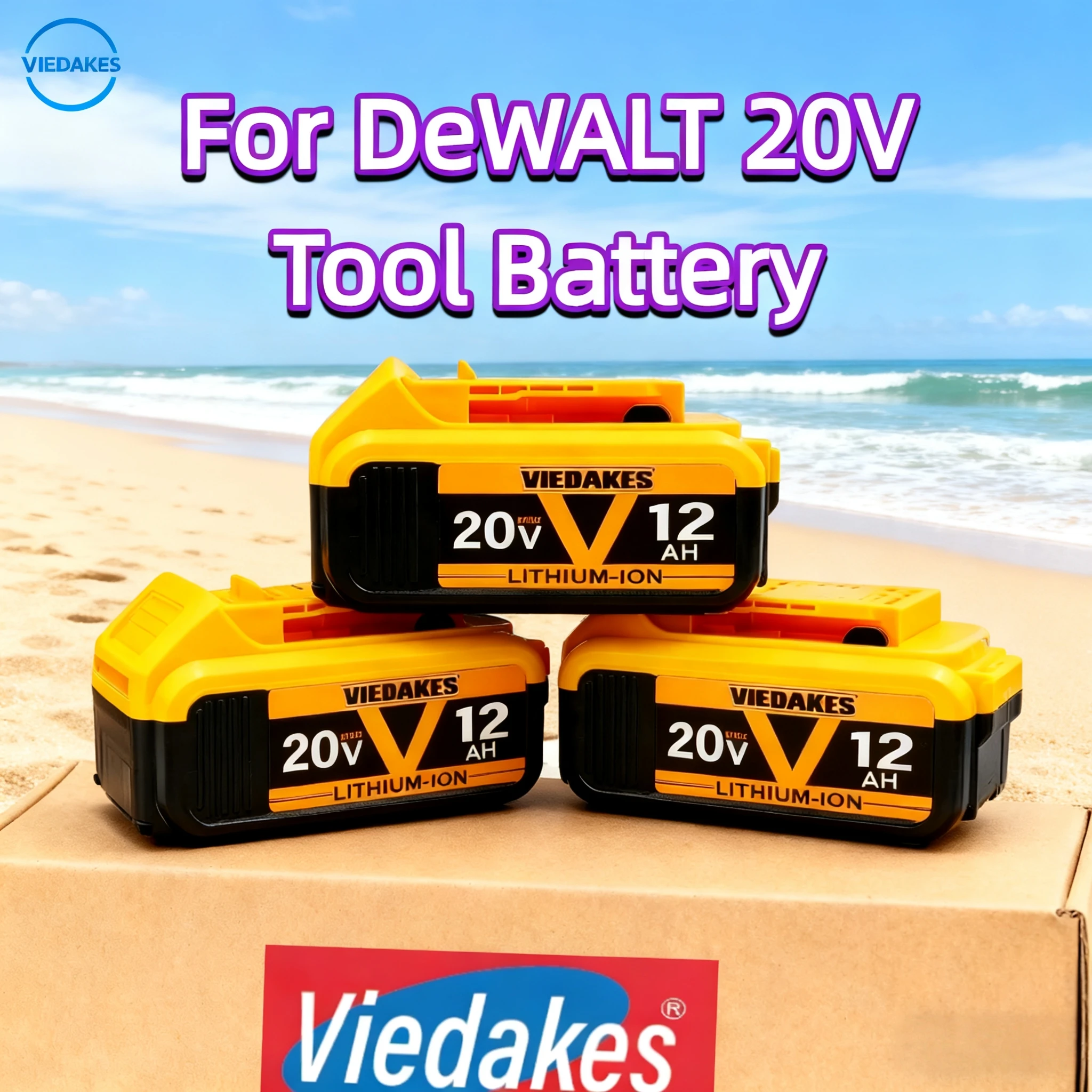 

New 100% Original 7000mAh 20V for Dewalt Power Tool Battery DCB206 20V 2Ah Battery DCB206 20V Battery DCB205 DCB200