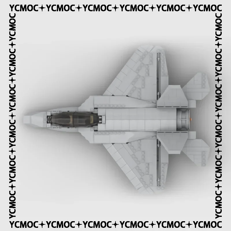 Moc Building Blocks Military Model Stealth Fighter Aircraft F-33 Technical Bricks DIY Assembly Famous Toys For Kids Holiday Gift