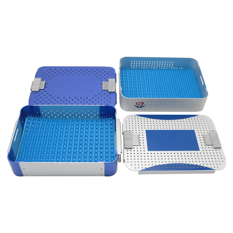 Aluminum alloy instrument sterilization box, orthopedic pet microsurgical instrument sterilization box - view 5