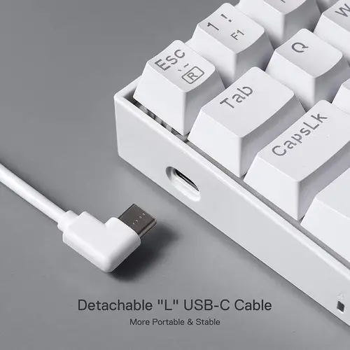 Imagen 2 del producto Redragon K630 Dragonborn intercambiable en caliente 60% con cable RGB LED USB Gaming 61 teclas Teclado mecánico compacto Pro Software Cus