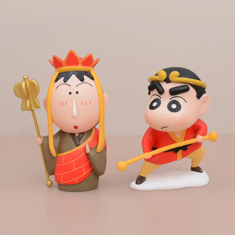 Crayon Shin-chan Cos Goku Tang Monk White Dragon Horse Journey To The West Creative Collectible Figures Anime Desktop Decoration