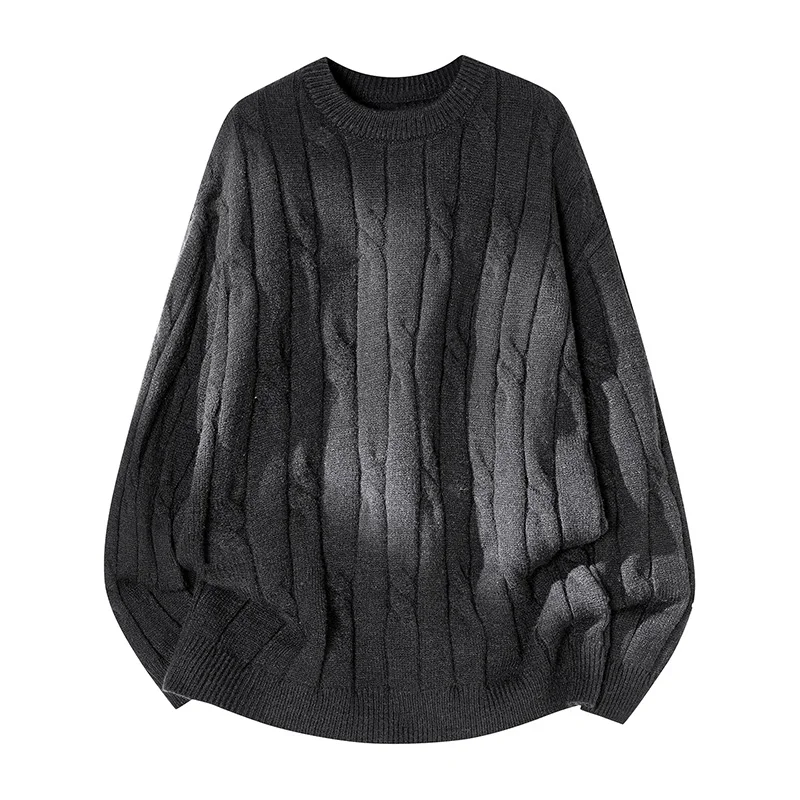 

Мужской повседневный вязаный свитер с круглым вырезом, базовый слой, свободный крой, осень-зима, новинка, модный, удобный, полупрозрачный