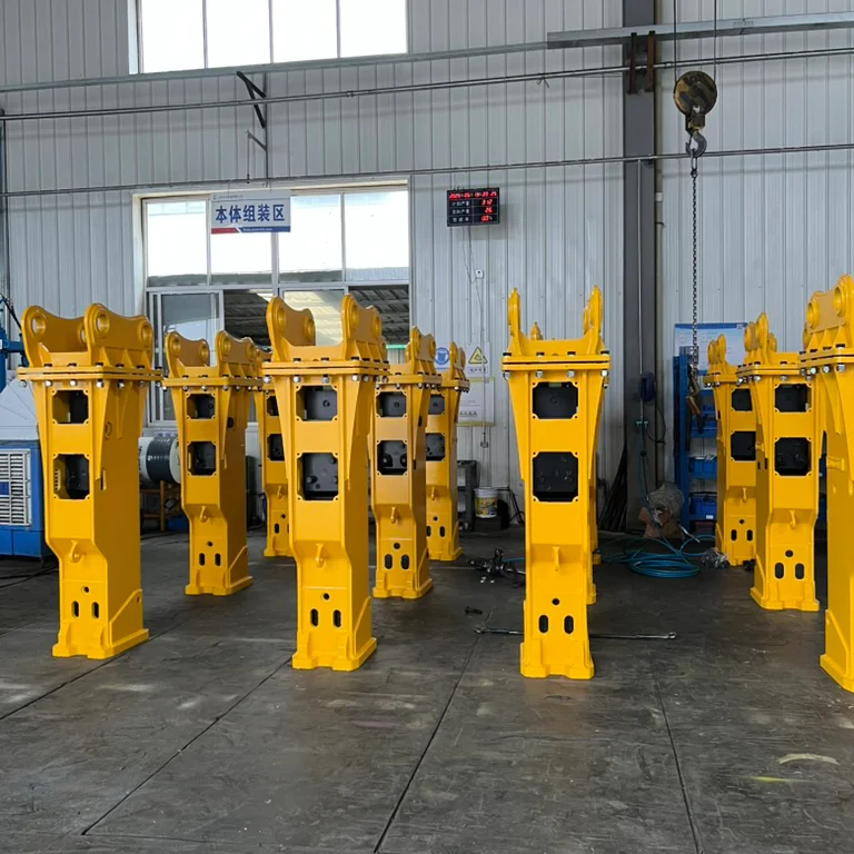 Novo produto Disjuntor Hidráulico Fornecedores da China Escavadeira Acessório de Demolição SB70 Disjuntor Hidráulico