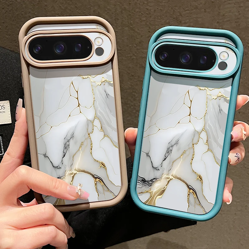 حافظة لهاتف جوجل بيكسل 10 8 7 برو بيكسل 9 10 برو XL 9A 8A 7A غطاء خلفي من السيليكون الناعم مقاوم للصدمات