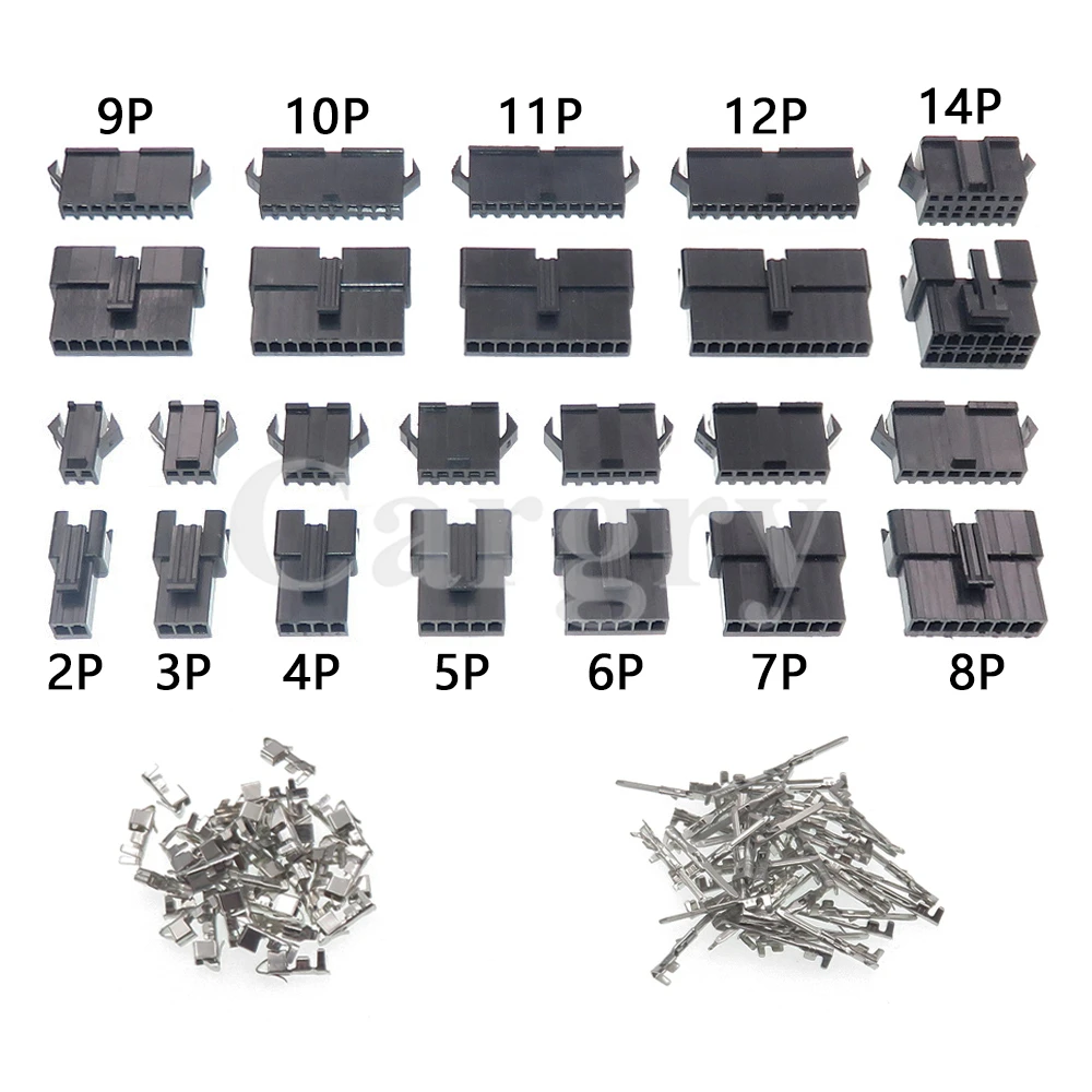 10 Pairs 2 3 4 5 6 7 8 9 10 11 12 14P JST Series SM2.54 Plug Led Wire Cable Socket AC Assembly for Led Strip Light Lamp Driver