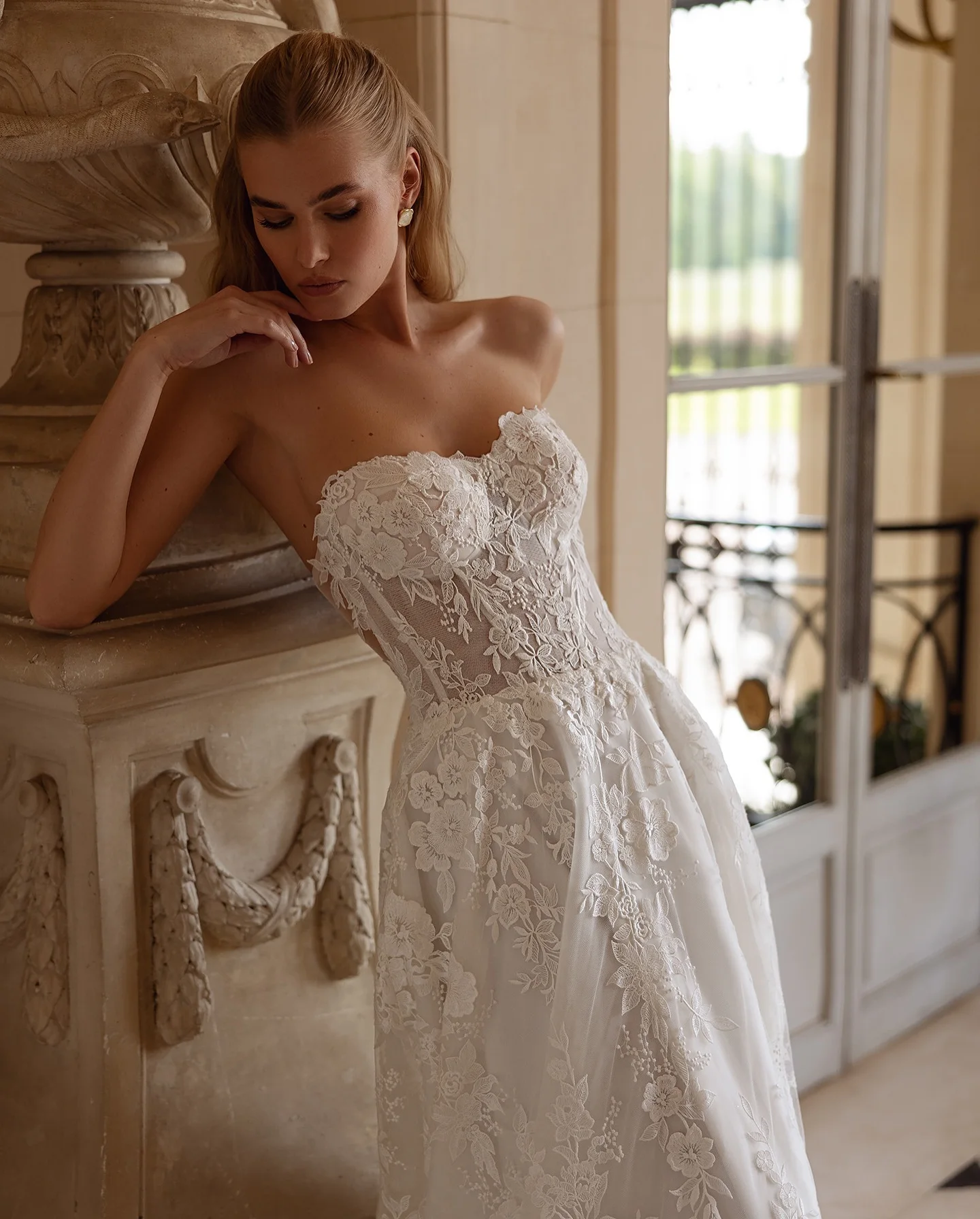 Романтические аппликации, кружевное свадебное платье, свадебные платья без бретелек, куртка со съемным шлейфом, прозрачные платья русалки для невесты