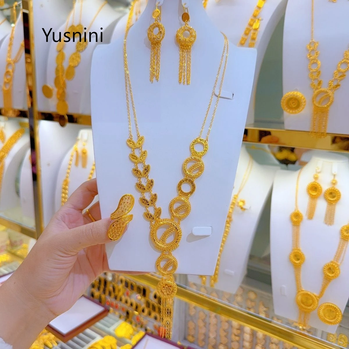 Nowy Francuski Dubajski Luksus – Women'S Fashion Rings Gold recenzja i cena
