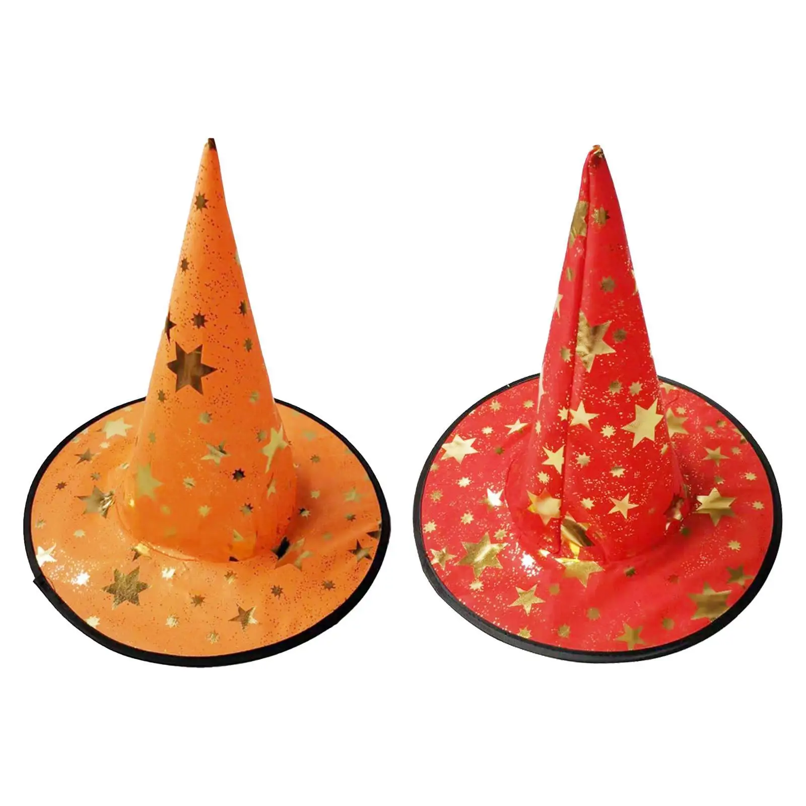 Halloween Witch Hat Lightweight Creative Wide Brim Pointed Hat for Women