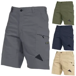 Men urban militar exército tático shorts ao ar livre à prova dwaterproof água wear-resistant cargo shorts secagem rápida multi-bolso caminhadas calças