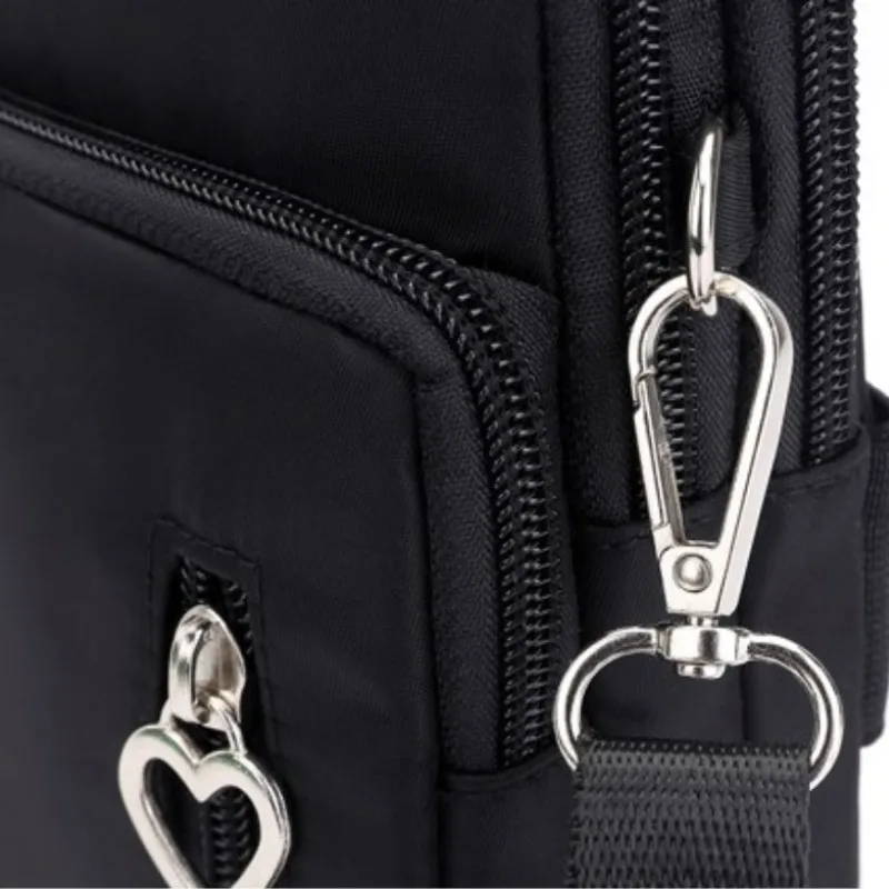 Bag New Mobile Phone Female ThreeLayer Mini ShoulderMessenger Wrist Change Key Storage Arm Bag