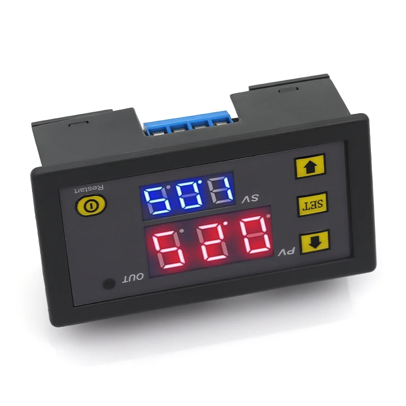AC 110V-220V DC-12V Digital Time Delay Relay LED Display Cycle Timer Control Switch Adjustable Timing Relay Time Delay Switch