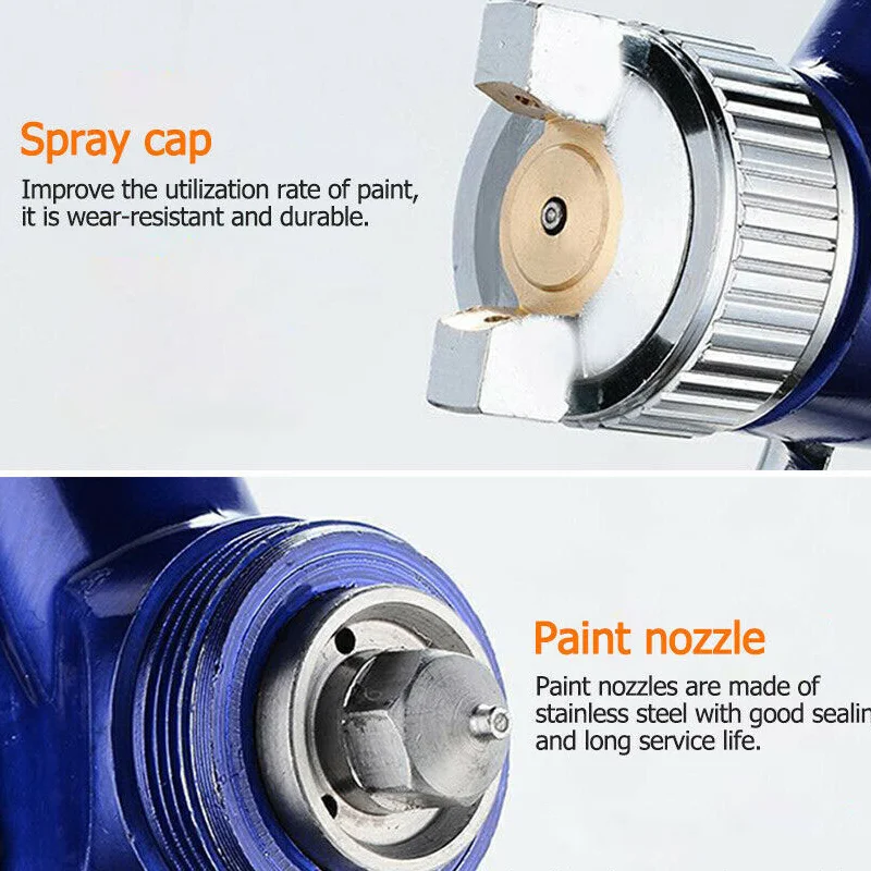 Paint Spray Gun H-2000 Airbrush Professional Mini Spray Gun 0.8/1.0mm Nozzle Spray Gun for Cars Pneumatic Tool DIY Spraying