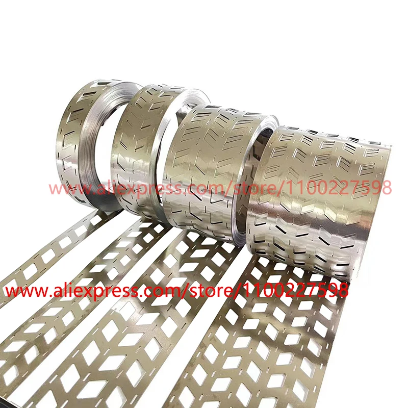 1kg18650 26650 21700 Nickel-plated Battery Connecting Piece 2P 3P 4P Misaligned Nickel Strip 0.15mm Welding Rod Connecting Strip