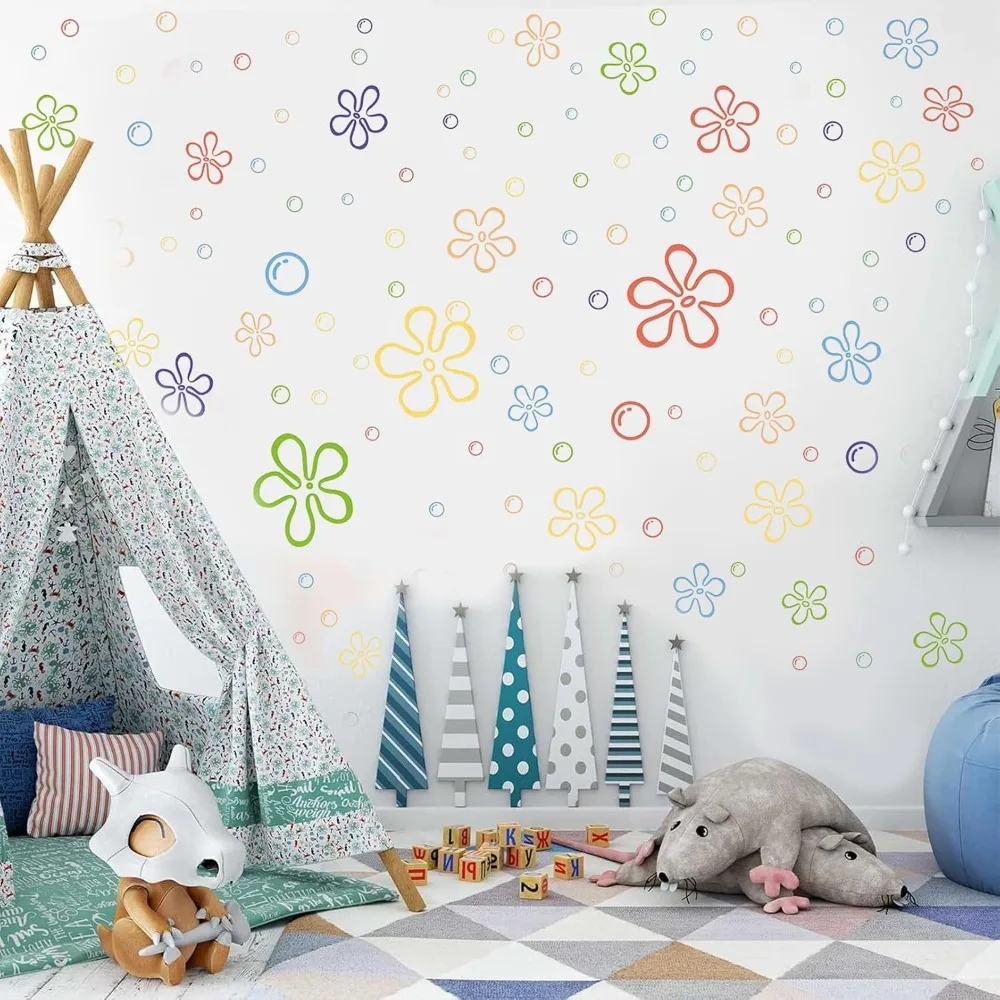 Under The Sea Wall Decals Colorful Ocean Theme Stickers Set of 156 Pieces for Kids Room Decor Bathroom Windows Nursery Laptop Birthday Party Decorations Large 6 Sheets 30x20cm Featuring Bubbles Starfish Seashells Coral view 3