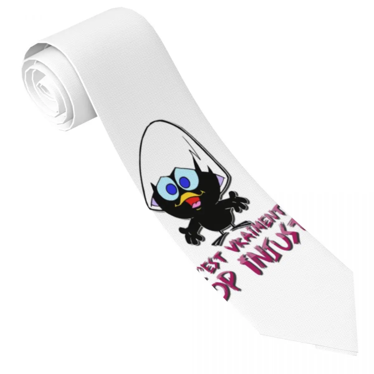 Custom Men Calimero Necktie Cartoon Comic Fashion Tie For Business