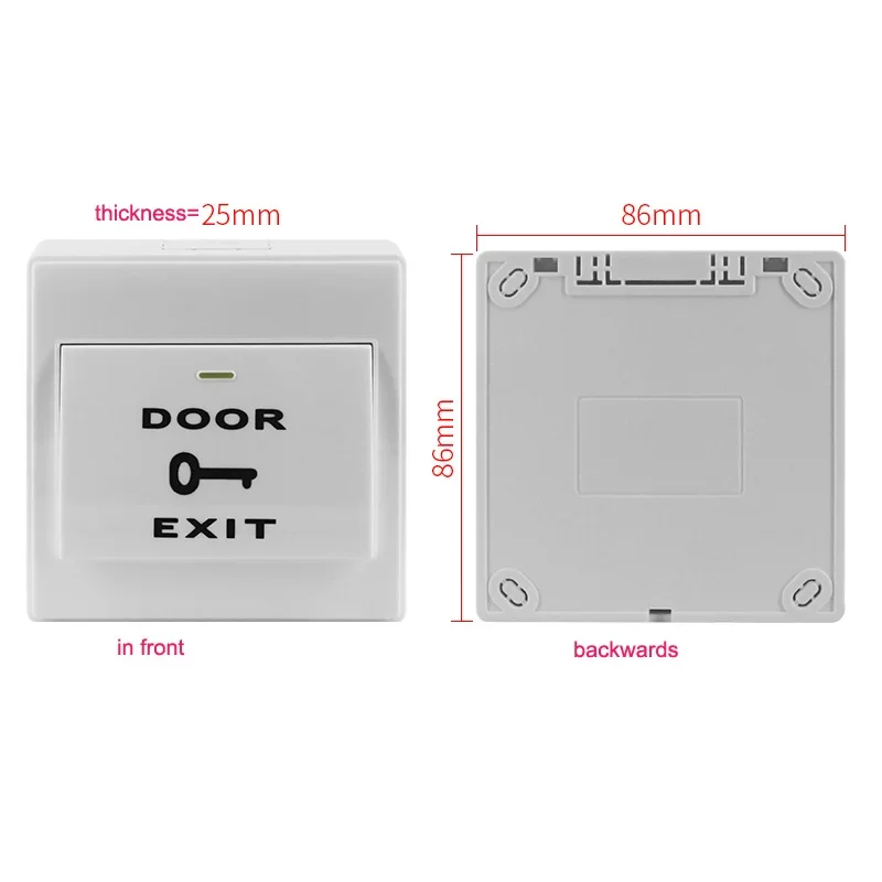 NF Door Exit Button Release Push Switch for access control system Electronic Door Lock and gate opener