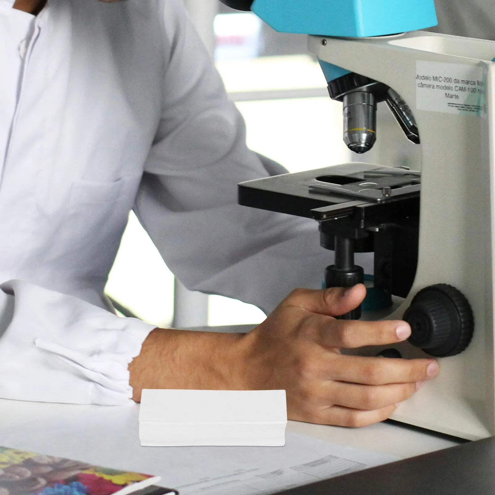 

100 листов бумаги для научных экспериментов, высоковпитывающая лабораторная химическая бумага для биологической микроскопии