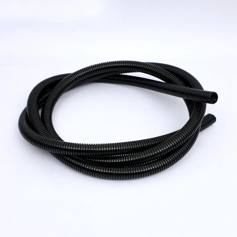 1-10M Nylon Corrugated Tube 5.5mm Flame Retardant Cable Pipe Auto Car Cable Sleeve Wire Protection Pipe Wire Harness Casing