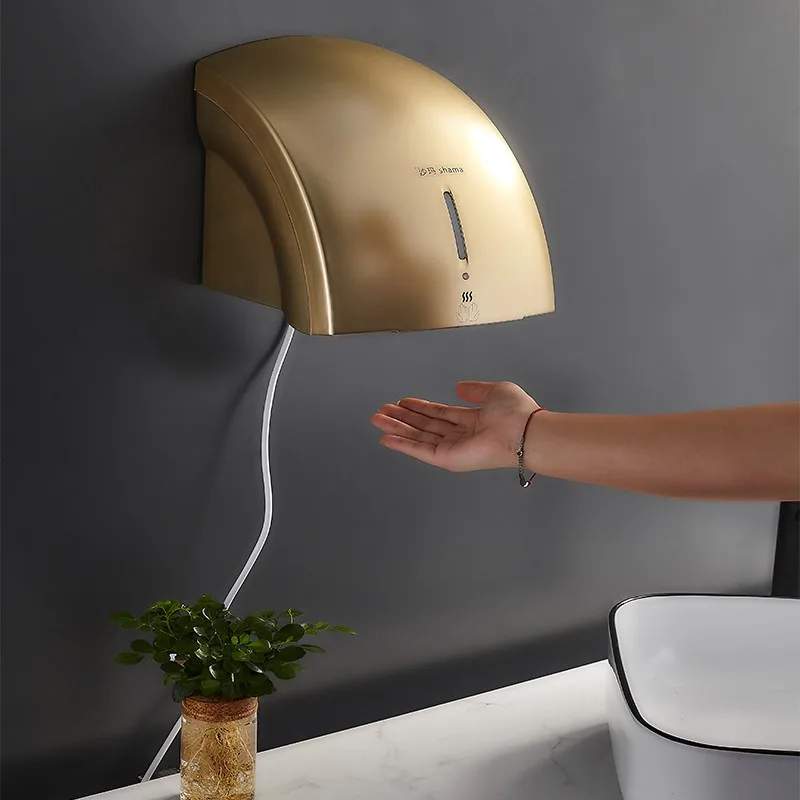 Wall Mount Automatic Induction Hand Dryer Mini Household Electric Air Dryer For Bathroom Washroom Hand Drying Equipment