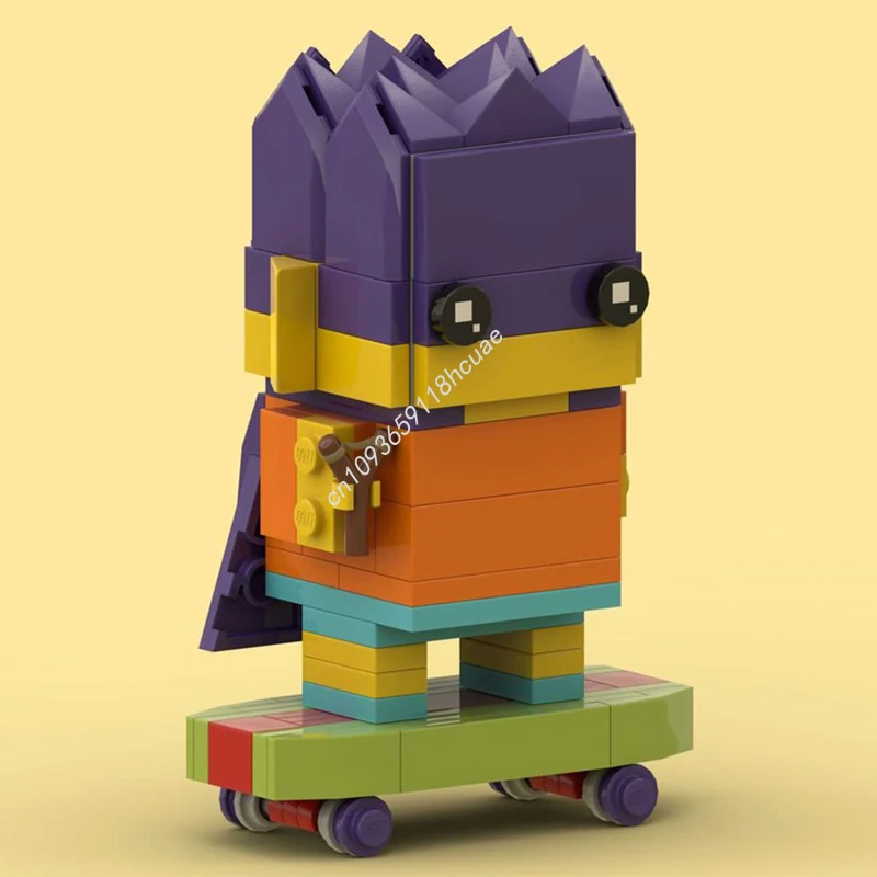 

117pcs MOC Bartman Cartoon Family Brickheadz Model Building blocks Modular craft toys Kids Education DIY Brick Christmas gifts