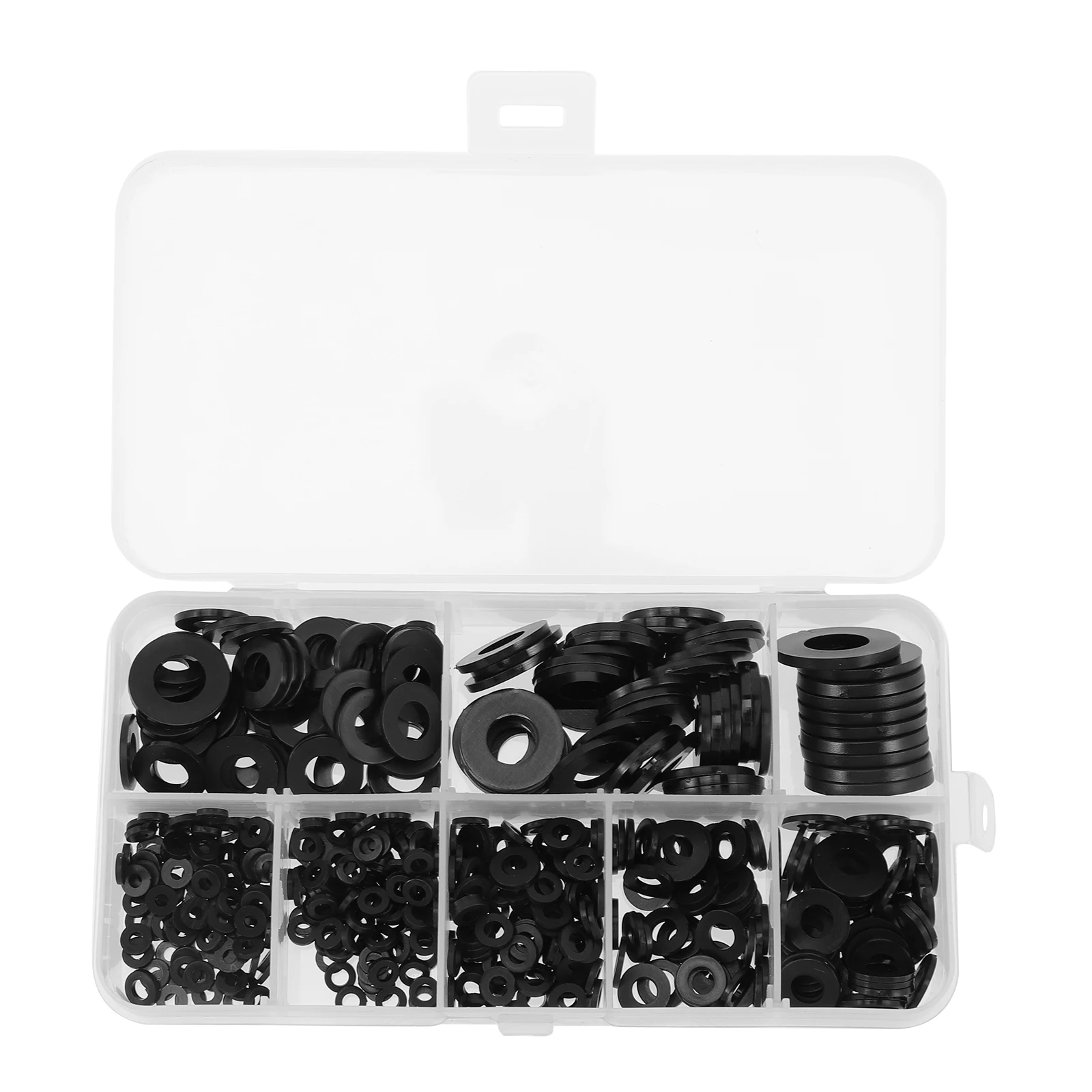 

500 Pcs Assortment Kit Waterproof Flat Plastic Washers for Plastic Washers Flat Bolts Corrosion Resistant Hardware