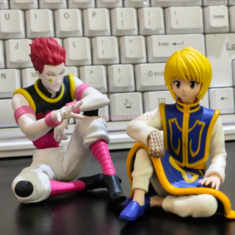 

Bandai Hunter X Hunter Kurapika Hisoka Sitting Anime Figure Pvc Collectible Figurine Desktop Decor For Adult Anime Collectors