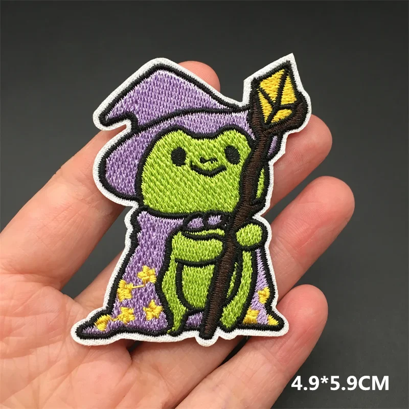Parche termoadhesivo bordado dibujos animados – Divertido para ropa