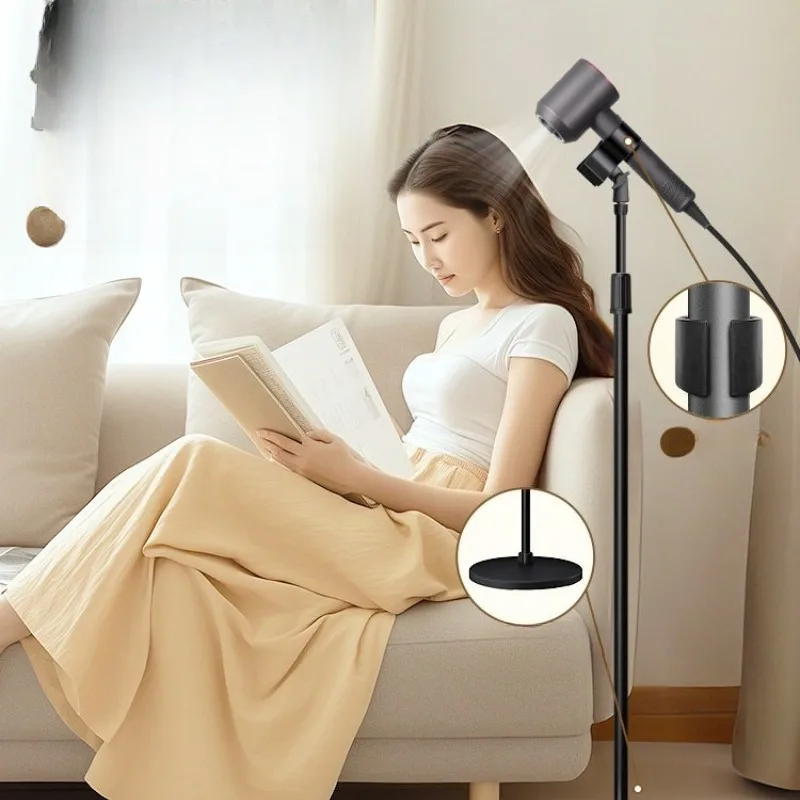 Hair dryer bracket Lazy floor vertical free hands hair blowing artifact hair dryer shelf
