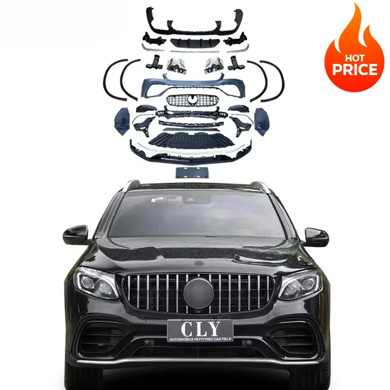 

GLC63 Style Body Kits for X253 (2016-19) - PP Material Bumpers, Grill & Diffuser Set - Flash Sale!