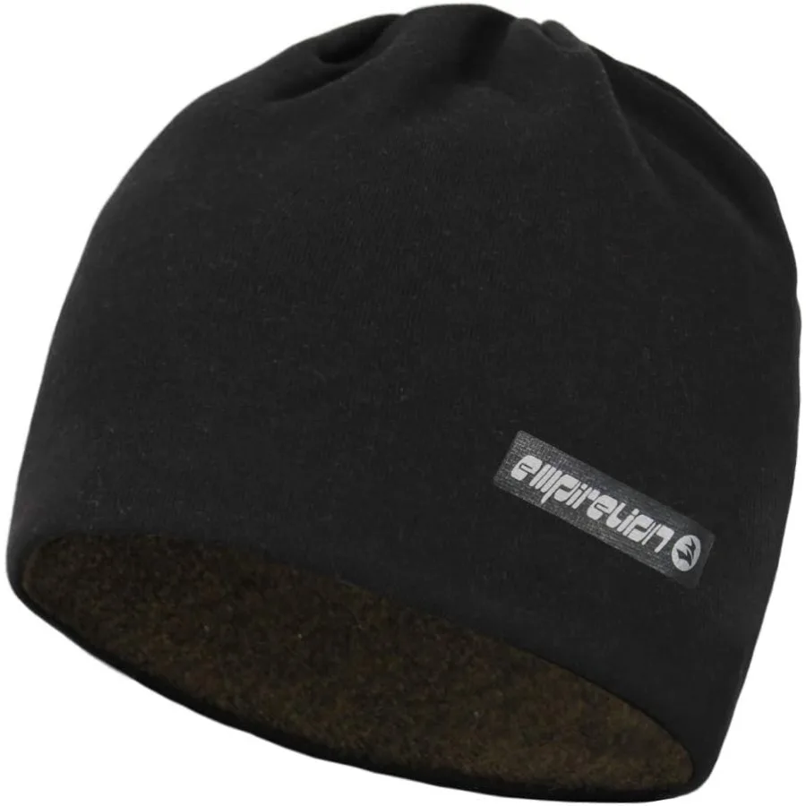 

EMPIRELION Softshell, зимние шапки-бини на флисовой подкладке, 9-дюймовая кепка с черепом для бега, термотактическая кепка для часов для мужчин и женщин