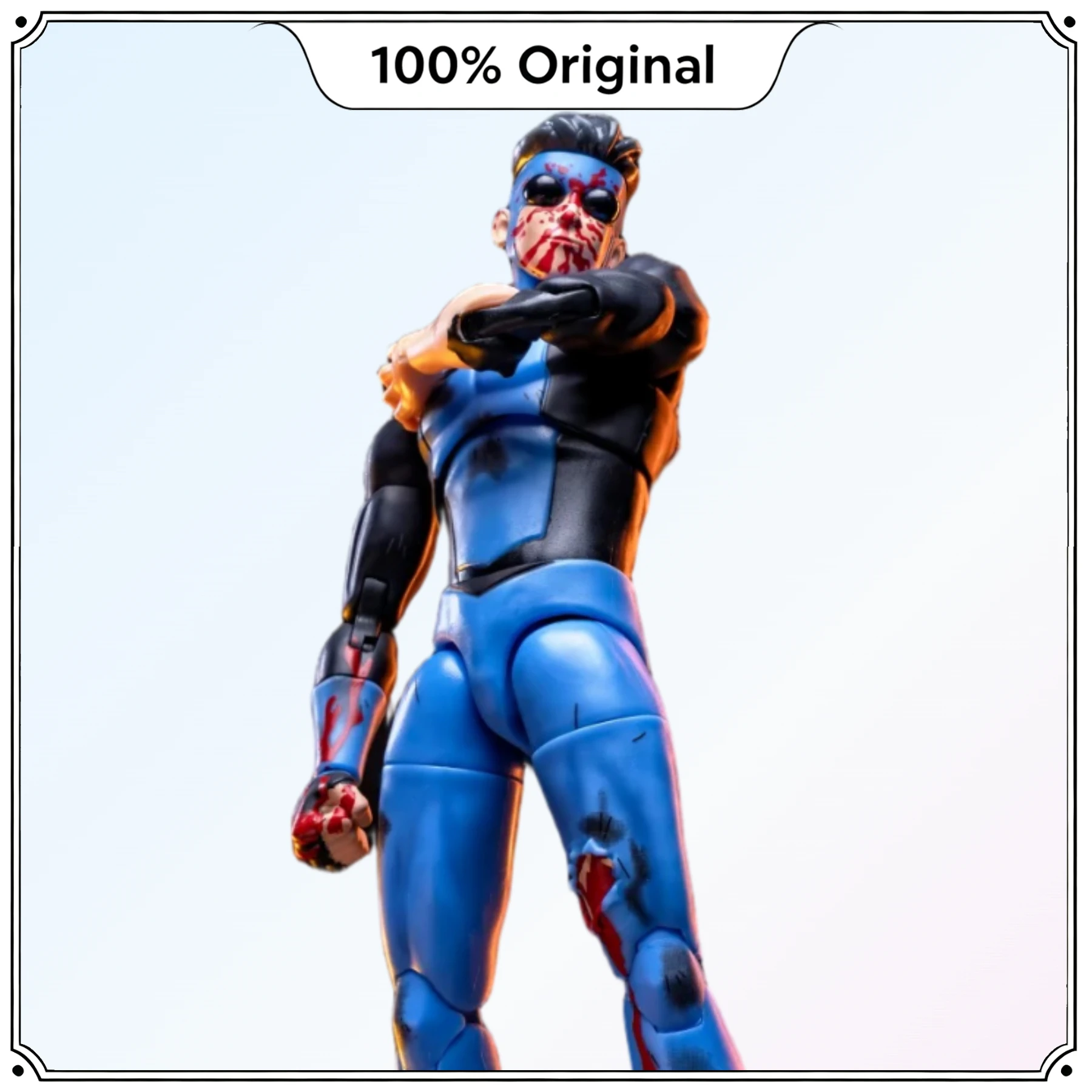 100%Original Jada Toys Invincible Mark Grayson SDCC Exclusive Battle Damaged Ver Articulated Action Figure Collectible Model Toy