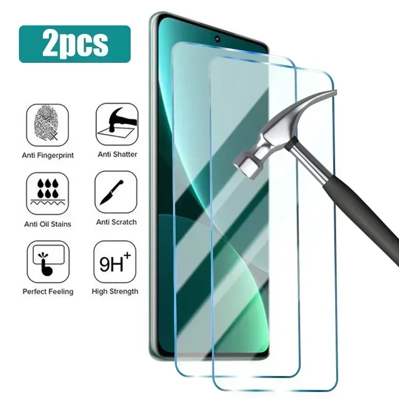 2PCS Screen Protector For Xiaomi POCO X5 F4 M5S F3 M5 X3 X4 Pro GT NFC Protective Glass For POCO M4 M3 F2 Pro 5G Tempered Glass