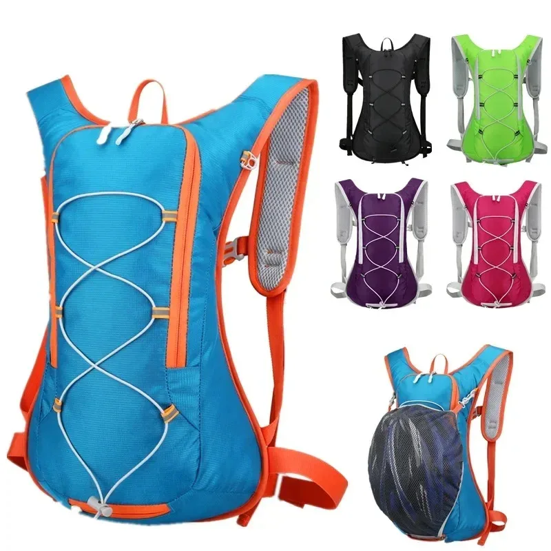 

12L Outdoor Sport Bike Bag Cycling Running Hiking Hydration Bag Storage Helmet Pack Waterproof Ultra Light Bladder Backpack