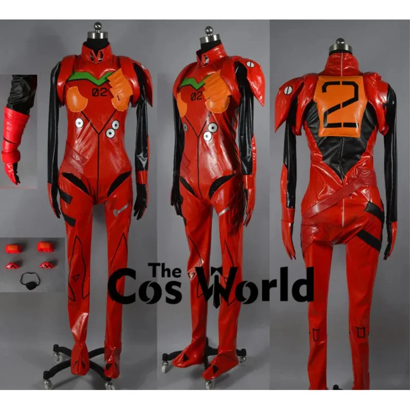 EVA Asuka Langley Soryu Fight Uniform Jumpsuits Outfit Anime Customize Cosplay Costumes