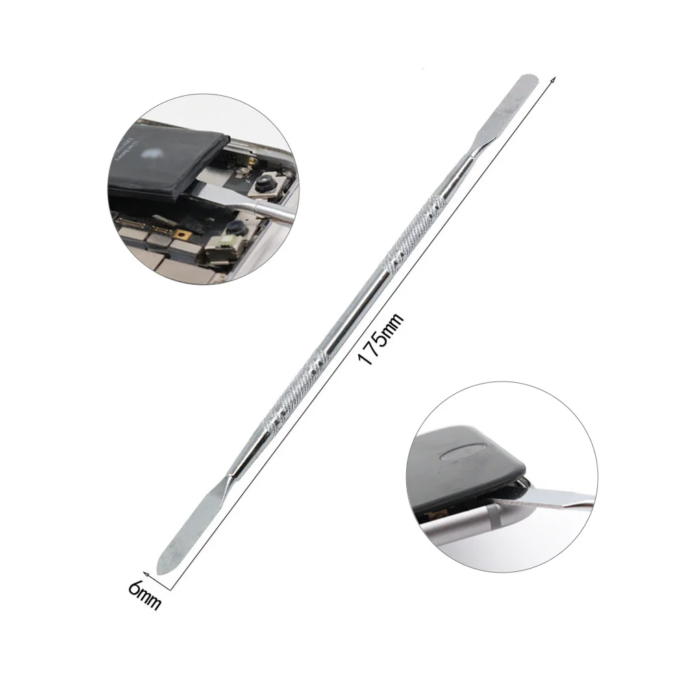 3Pcs Dual Ends Metal Spudger Stainless Steel Pry Opening Stick for Mobile Phone Tablet Laptop Computer Repair Tool