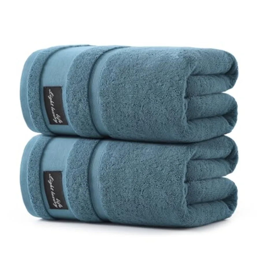 Large Bath Towels Set 2 Pcs, 100% Cotton, 31x63 in, Heavyweight 760G, Highly Absorbent and Quick Dry, Super Soft Luxury Shower