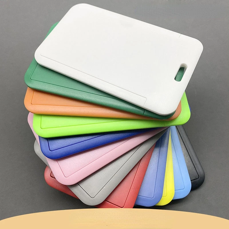 New Plastic Card Cover Sleeve Bag ID Badge Case Bank Credit Card Badge Holder Wallet Pouch School Student Office Supplies