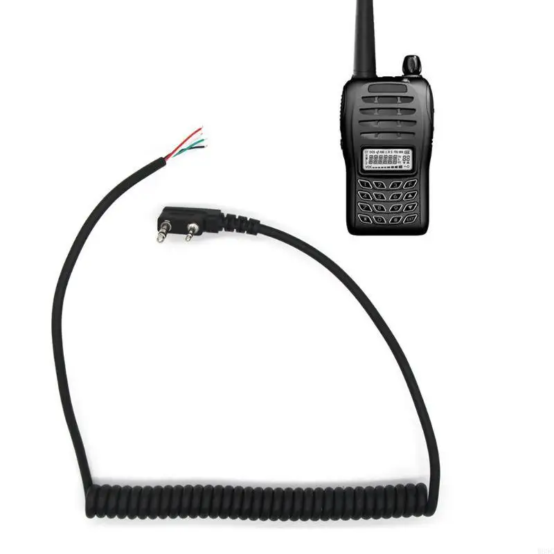 W89C Walkie Talkie Cable para UV5R para TK-240 Linton Hand Mic Tear res RES