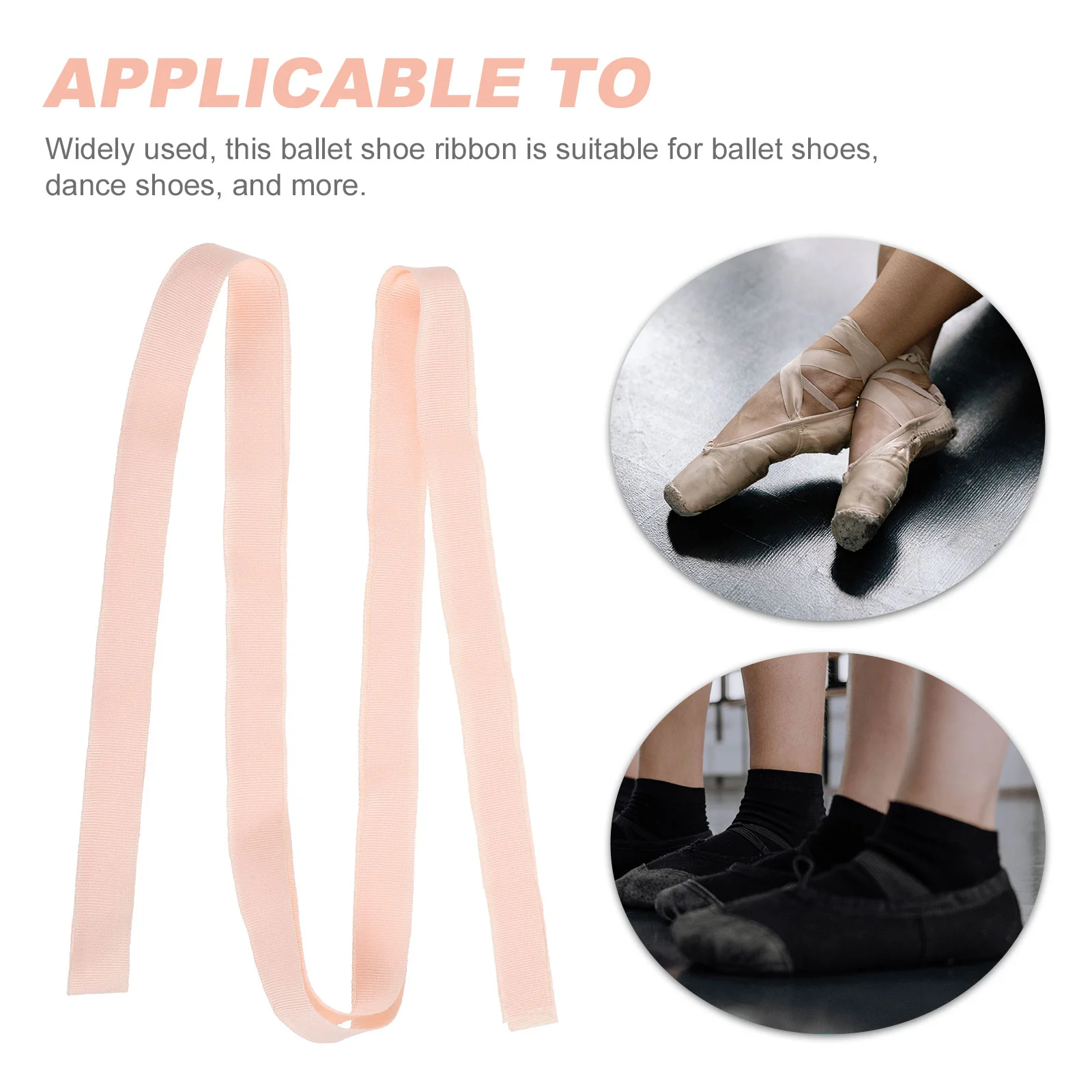 Strappy Pointe รองเท้าบัลเล่ต์ริบบิ้นริบบิ้นสําหรับลูกไม้สีชมพูแสดงผ้าใบเต้นรํา Miss Ties